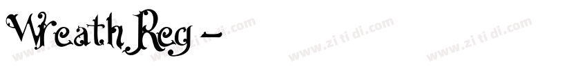 Wreath Reg字体转换